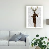 Zaštitni znak likovne umjetnosti 'Ograniče jelena, puna sablja' platno umjetnost Fab Funky