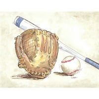 Marmont Hill bejzbol oprema Risa Kvalia, slikoviti otisak na omotanom platnu