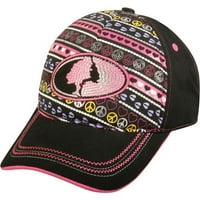 Mossy Oak Hat Youth Girls 'šešir, crno