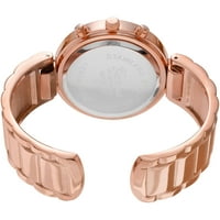 Modni sat prilagodljive manžetne modni ženski rinestonski naglasak, ružičasto zlato