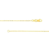 14K žuto zlato 20 d c ogrlica s kuglicama - žene