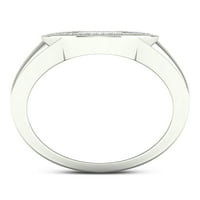 Imperial 1 5CT TDW Diamond 10k muški prsten od bijelog zlata