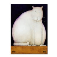 Zaštitni znak likovne umjetnosti debela mačka, ulje na platnu Daniela Patricka Kesslera