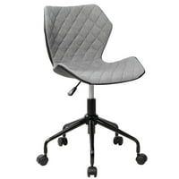Luksuzna moderna uredska stolica bez naslona za ruke ergonomska Stolna stolica na kotačima, izdržljiva uredska stolica