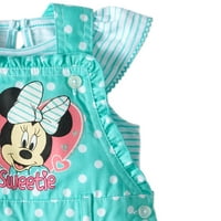 Disney Minnie Mouse majica za bebe djevojčice i kratke, dvodijelne odjeće