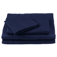 Plavi pamučni pokrivač za ponderirane pokrivače s jastucima