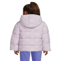 Disney Princess Girls Puffer kaput s džepovima i kapuljačom, veličine 4-12