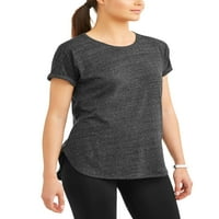 Ženska jezgra aktivna manžetna manžetna majica s kratkim rukavima