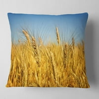 Dizajnerski jastuk s printom svijetlo zlatno pšenično polje-krajolik - 18.18