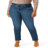 Potpis Levi Strauss & Co. Ženske i žene plus veličine srednjeg uspona Modern Straight Jeans