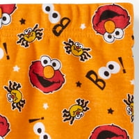 Elmo Halloween sjaj u tamnom pamučnom tijesnom pidžami, dvodijelni set