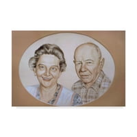 Zaštitni znak likovne umjetnosti 'Dvoje starog ljudi' platna umjetnost Rusty Frentner