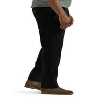 Muške hlače širokog kroja s ravnim prednjim dijelom s elastičnim pojasom