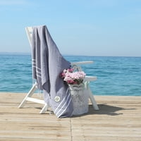Linum Home Tekstil Turski pamuk Personalizirani ručnici za ručnike za plažu pestemal pestemal, siva