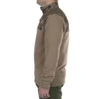 Mossy Oak muški patentni zip lov na pulover jaknu, mahovinski hrast dno, veličina velika