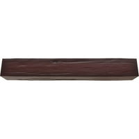 Ekena Millwork 4 W 6 h 12'l 3-strana Riverwood Endurathane Fau Wood Strop Grep, Premium trešnja