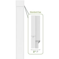 8 W 90 H 2 P Dvije jednake ravne ploče PVC pilaster w Standard kapital i baza