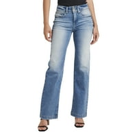 Silver Jeans Co. Ženske traperice s nogama Avery Avery High Rise, veličine struka 24-36