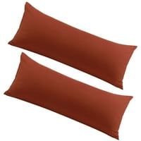 Jedinstveni prijedlozi narančasta mat jastučnica za tijelo od mikrovlakana 20 54