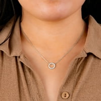 Marisol & Poppy Open CZ ogrlica za krug 16+2 u srebro Sterling za žene, tinejdžer