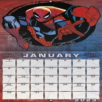 Trendovi International Marvel Spider-Man Zidni kalendar i magnetski okvir