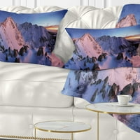 Dizajnirati Slovačka Tatras Zimske planine - Pejzažni tiskani jastuk za bacanje - 12x20