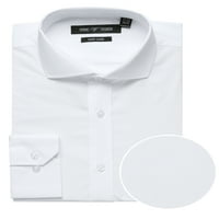 Muške haljine košulje redovna fit dugih rukava Travel Lay Care Pamul White Haring Majica za muškarce