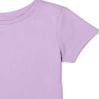 Jednobojne majice s printom za djevojčice u donjem rublju i djevojčice