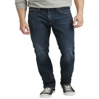 Silver Jeans Co. Muški Machray Classic FIT FIT SARP LOG Traperice, veličine struka 28-44