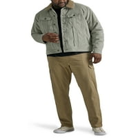 Lee® Big Men's Extreme Motion Straight Fit Twill Cargo hlača s fle pojasom