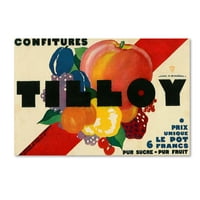 Zaštitni znak likovna umjetnost 'Tilloy Confitures' platno umjetnost Vintage Apple Collection