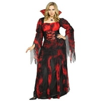 Halloween Womens Contessa vampir zastrašujući kostim