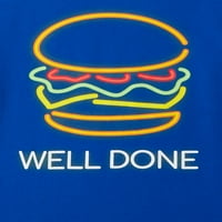 Wonder Nation Boys Neon Sign Burger majica s kratkim rukavima, veličine 4- & Husky