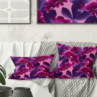 Moderni dizajnerski jastuk iz sredine stoljeća sa šarenim uzorkom cvijet orhideje - 16.16