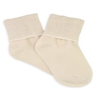 Čarape s preklopljenim manžetnama za bebe i djevojčice, 20 pakiranja, veličine od 0 m do 5 godina