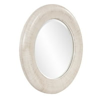 Zidno zrcalo bjelokosti bijeli poliuretan 50 x50 Tyler Dillon
