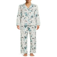 Gloria Vanderbilt Ženski i ženski plus zarezni ovratnik vrh i set za spavanje pidžama, 2-komad