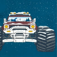 Ganimals Toddler Boys 'Monster Truck in Snow Graphic Dugi rukav majica