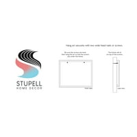Stupell Industries Wild Heron Ptice smještene slikovitom travnatom potokom slika crno uokvirena umjetnička print