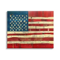 Dan neovisnosti, galerija slika američke zastave, omotano platno, zidna umjetnost, dizajn Stephanie Burgess