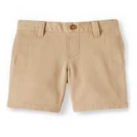Wonder Nation Toddler Boys School Uniforma Stretch Twill Flat Front Shorts