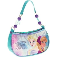 Disney Frozen Anna & Elsa Girls torbica s ručicom s perlicama - 8x4.5x2
