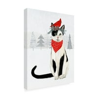 Zaštitni znak likovne umjetnosti 'Božićne mačke i psi vi' platno umjetnost Victoria Borges
