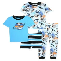 Pidžama Set za bebe i male dječake 4 komada veličine 12m-5t