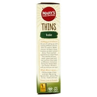 Mary's Gone Crackers Organic Thins Kale Light & Tasty Crackers, 4. Oz, Pack