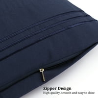 Jedinstveni prijedlozi mekane jastučnice od poliestera i mikrovlakana s patentnim zatvaračem u tamnoplavoj boji;