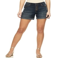Ženske Lila kratke hlače s manžetnama srednje duljine s manžetnama srednje duljine