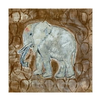 Zaštitni znak likovna umjetnost 'Global Elephant II' platno umjetnost Tara Daavettila