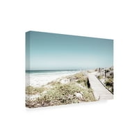 Plavi Palomino 'plaža šetnja' platno umjetnost