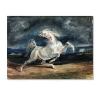 Zaštitni znak likovna umjetnost 'Konj uplašena munjama' platna umjetnost Eugene Delacroix